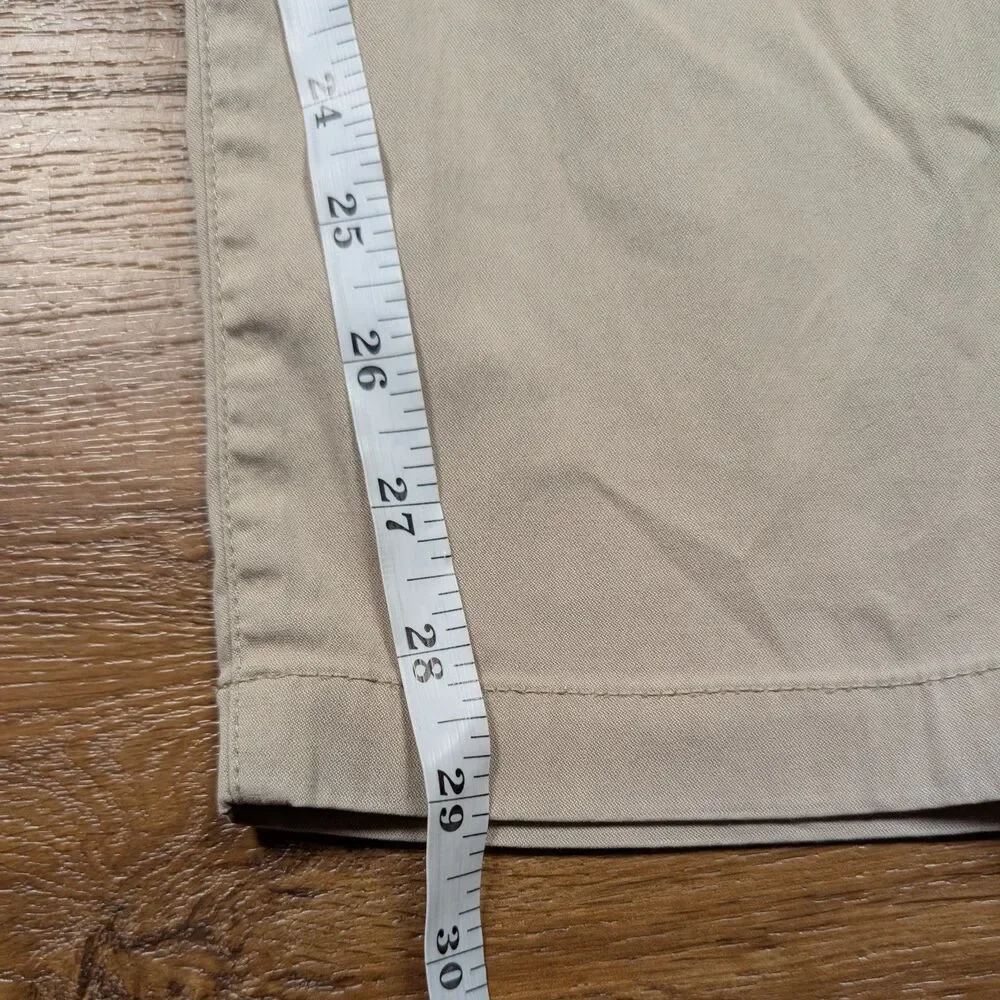Birddogs Pants Men 36x30(29) Beige Slim Fit Lined Chino Stretch Golf Performance